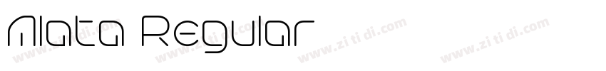 Alata Regular字体转换